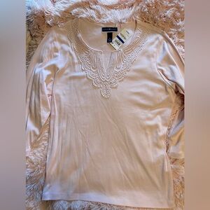 Lovely pink with lace and embellishments NWT